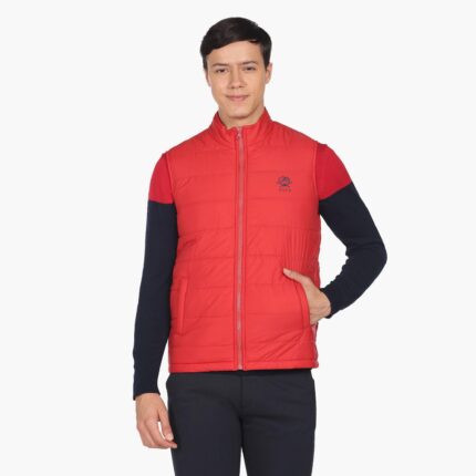 U.S. POLO ASSN. Men Sleeveless Solid Padded Jacket