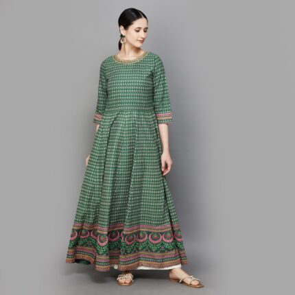W Printed Maxi Dress