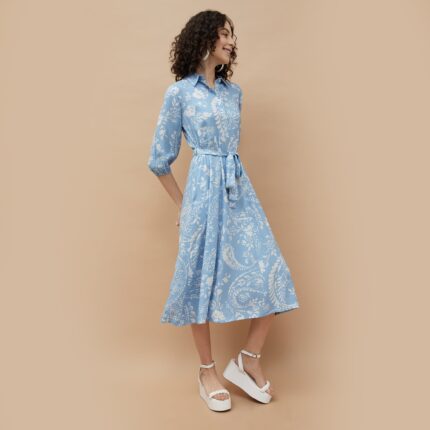 COLOUR ME Floral Printed Shirt Dress