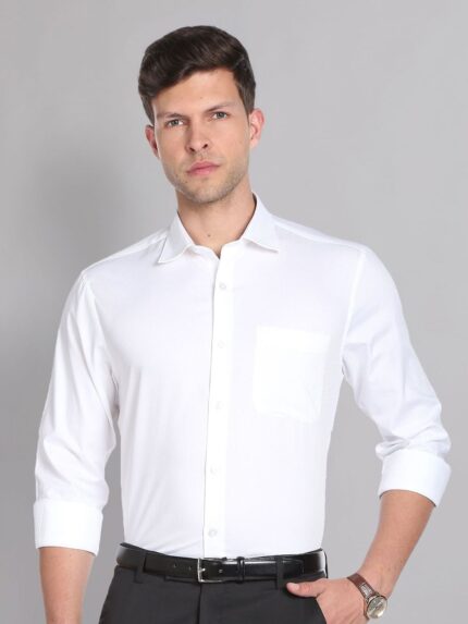 Textured Cotton Formal Shirt